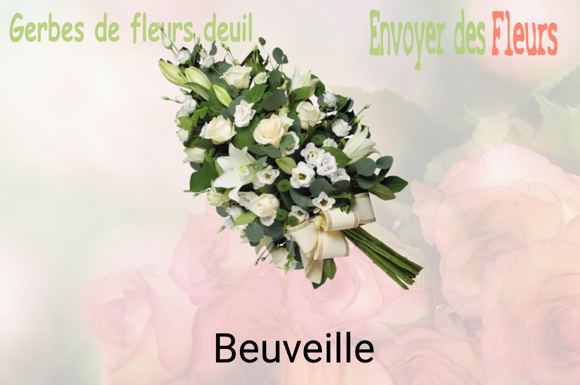 Gerbe de fleurs de deuil livrée à Beuveille